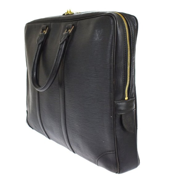 LOUIS VUITTON Porte Documents Voyage Briefcase Hand Bag Epi Black M59162 67JE335 - Picture 10 of 10